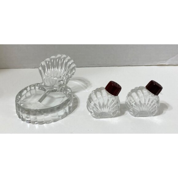 Vintage Glass Turkey Bird Salt & Pepper Shakers Art Deco Thanksgiving - Picture 2 of 6